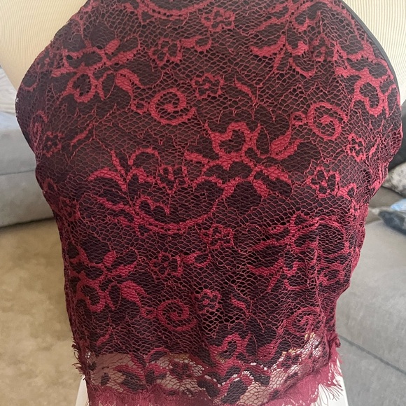 Black Lace body suit nwt n red lace shirt nwt 2 piece - Picture 10 of 10